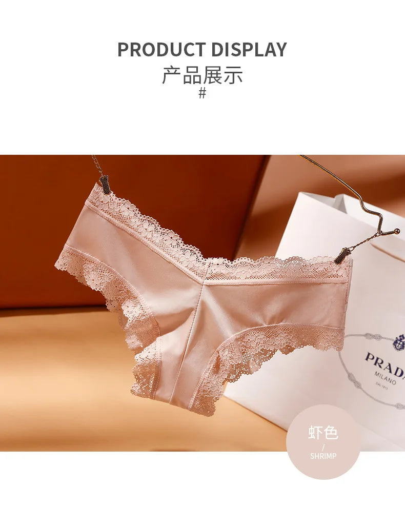 New Women's Underwear Sexy Lace Panties Fashion Hollow Out Comfort Briefs Low Waist Seamless Underpants Female Sesy Lingerie