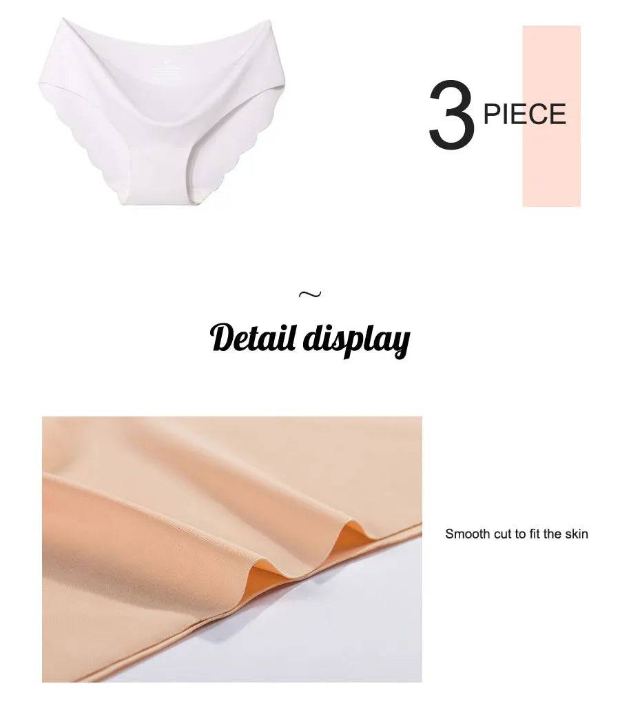 3PCS Women's Panties Seamless Underwear For Woman Sexy Lingerie Briefs Female Lingerie 3 Pcs/set Comfort Women Underwear