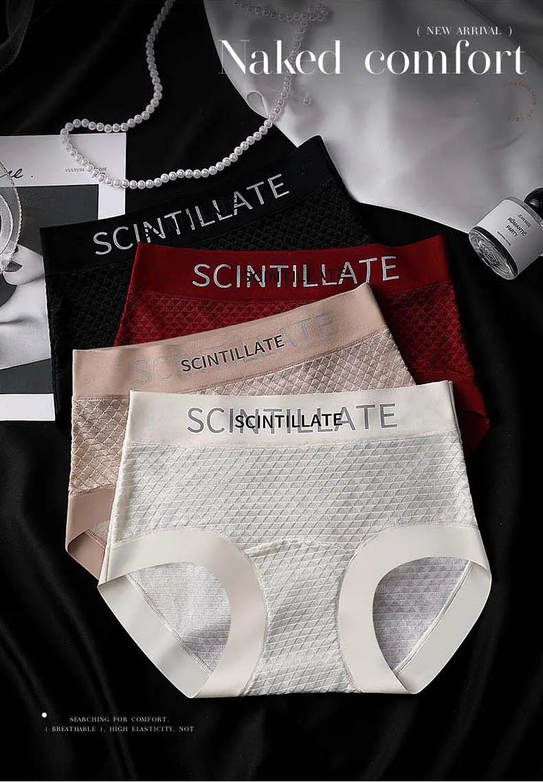 Sports Underwear for Women Fashion Women's Panties Set Pack Underwear Woman Ice Silk Lingerie Sexy Briefs Plus Size Underpants