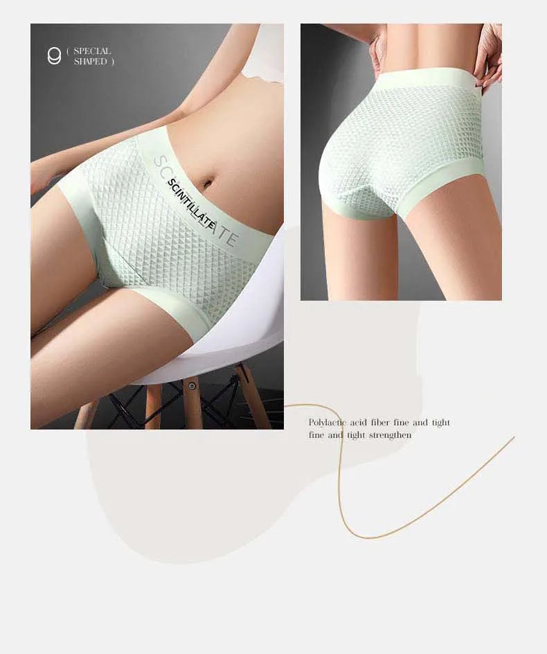 Sports Underwear for Women Fashion Women's Panties Set Pack Underwear Woman Ice Silk Lingerie Sexy Briefs Plus Size Underpants