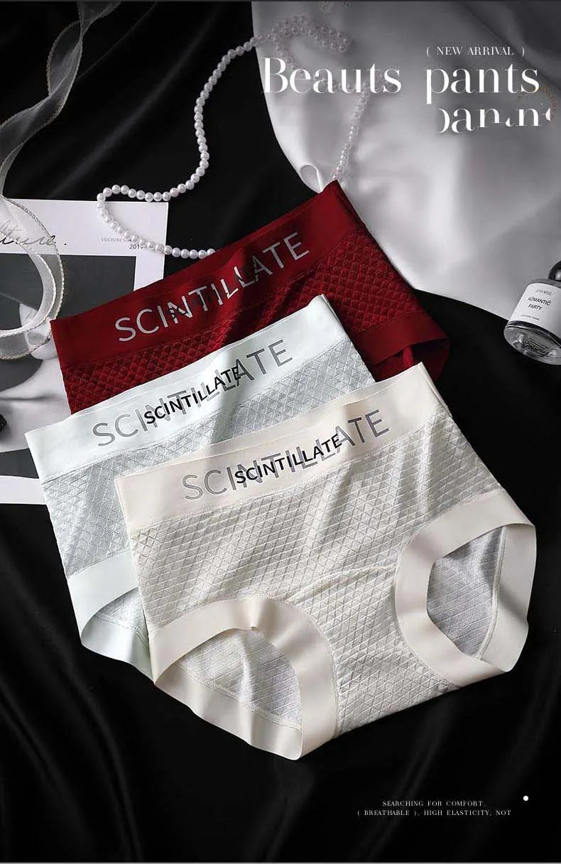 Sports Underwear for Women Fashion Women's Panties Set Pack Underwear Woman Ice Silk Lingerie Sexy Briefs Plus Size Underpants