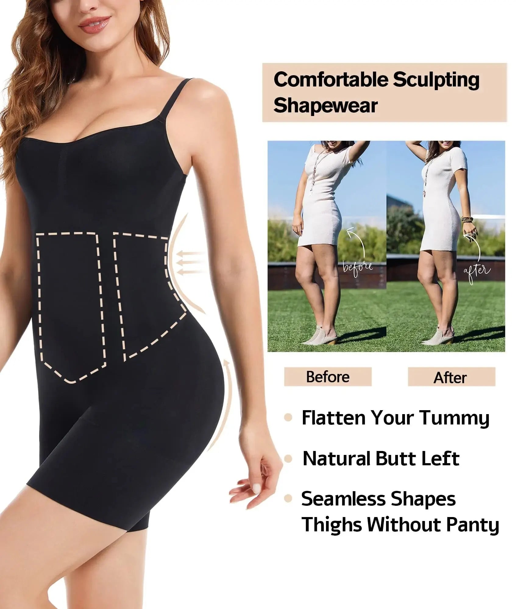 One-piece Shapewear women's slimming pants Hip Lift Shapewear elastic corset body piece