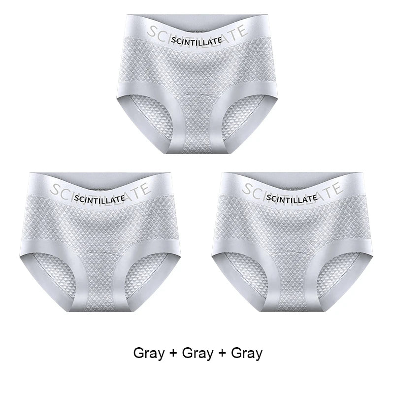 Sports Underwear for Women Fashion Women's Panties Set Pack Underwear Woman Ice Silk Lingerie Sexy Briefs Plus Size Underpants