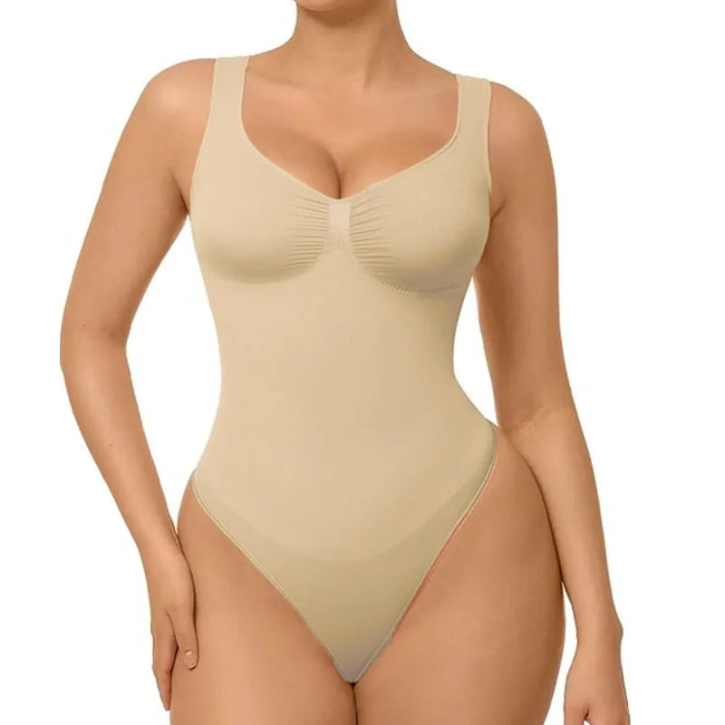 Dimmkof Wide Straps Tank Top Shaper Bodysuit Shapewear Tummy Control Tanks Bodysuit Body Shaper Top Going Out Shaper Bodysuits