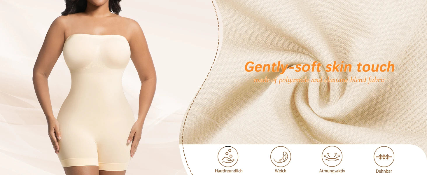 Women Strapless Shapewear Bodysuits Tummy Control Butt Lifter Body Shaper Waist Trainer Sculpting Underwear Shape wear