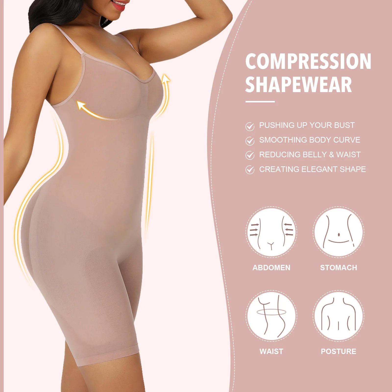 Shapewear Bodysuit Full Body Shaper For Women Waist Shaper Bodysuit Push Up Corset Waist Trainer Tummy Control Underwear