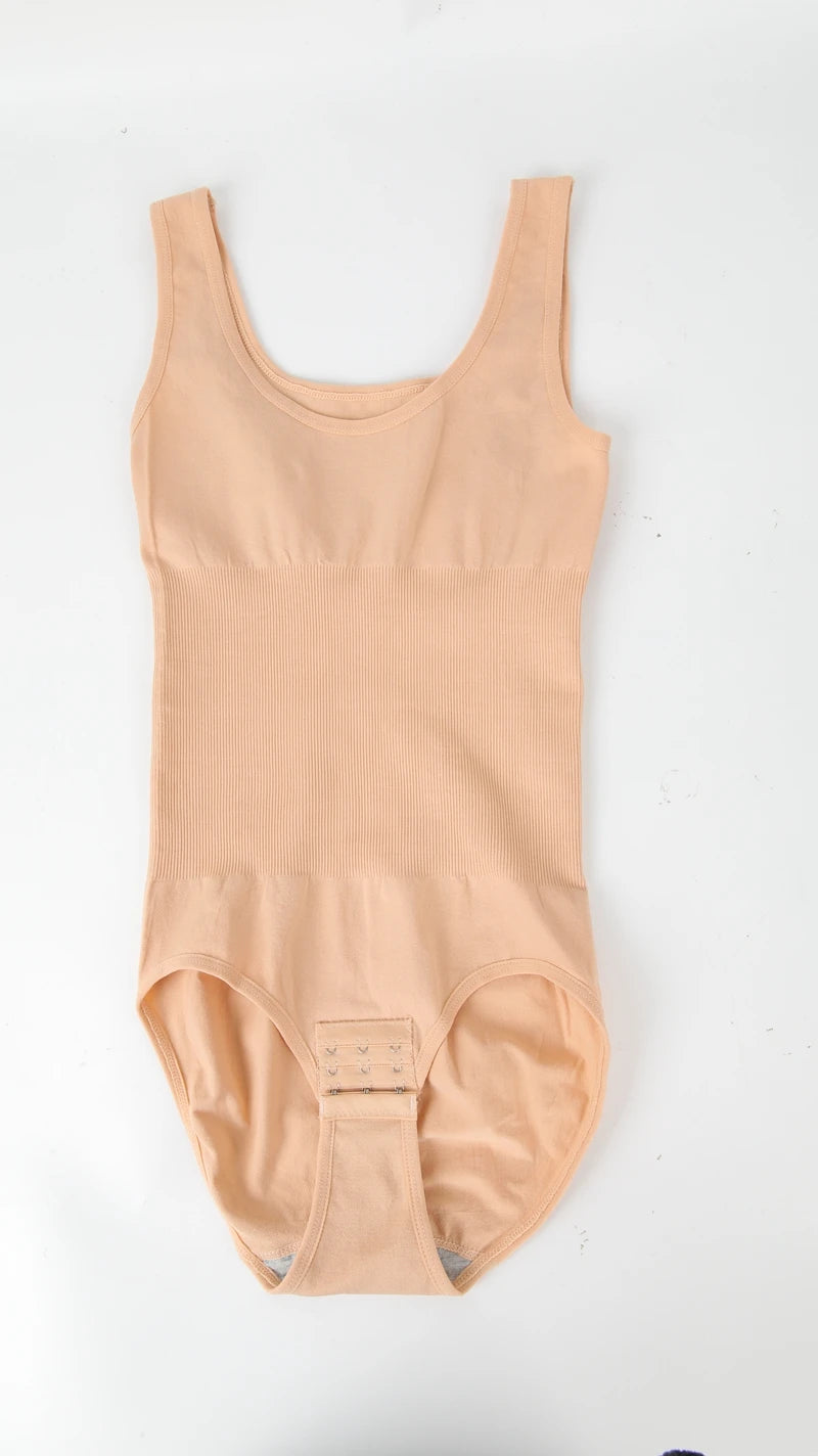 Bodysuit Women Shapewear Tummy Control Butt Lifter Body Shaper Smooth Invisible Under Dress Slimming Underwear Low Neck Jumpsuit