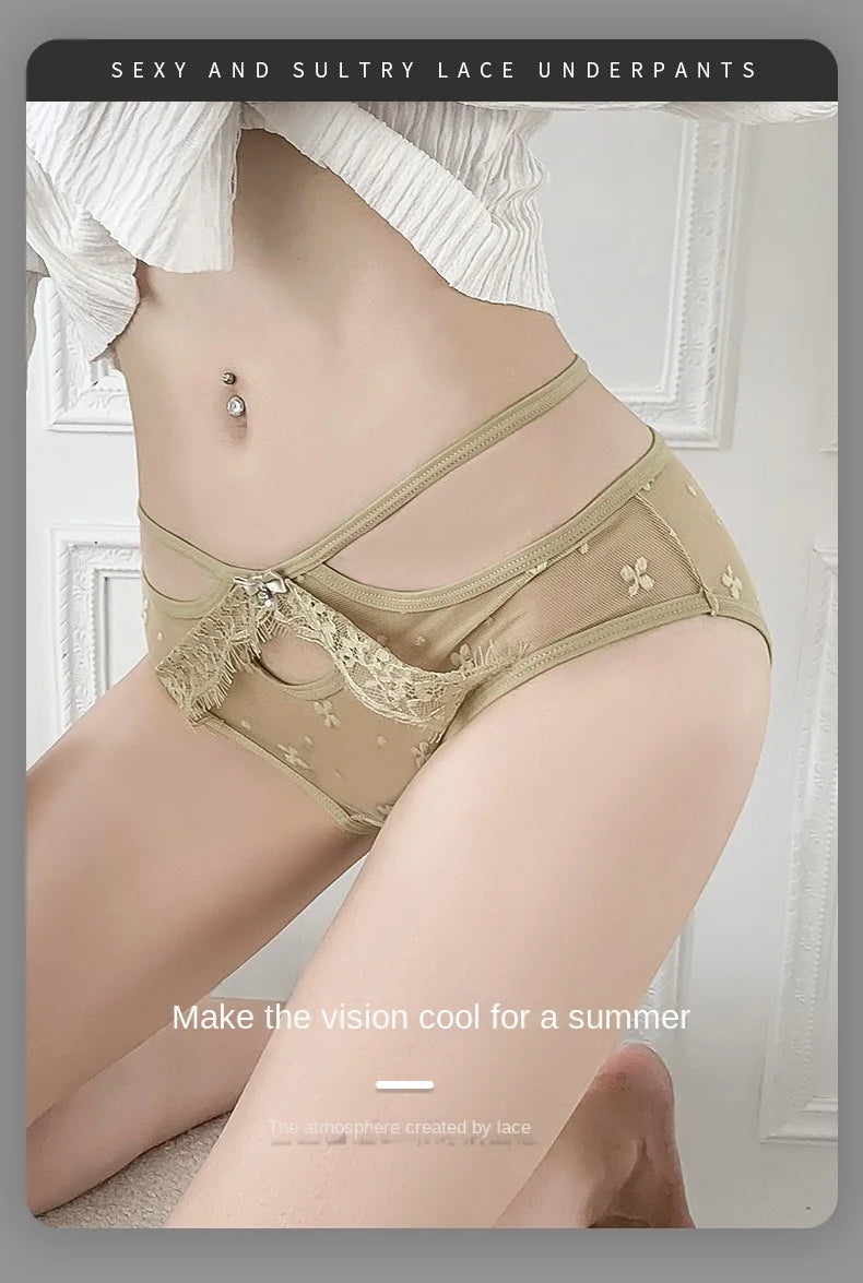 sexy underwear for woman Lace mesh panties brazilian panties Seamless panties for women Lingerie Female Underwear String Briefs