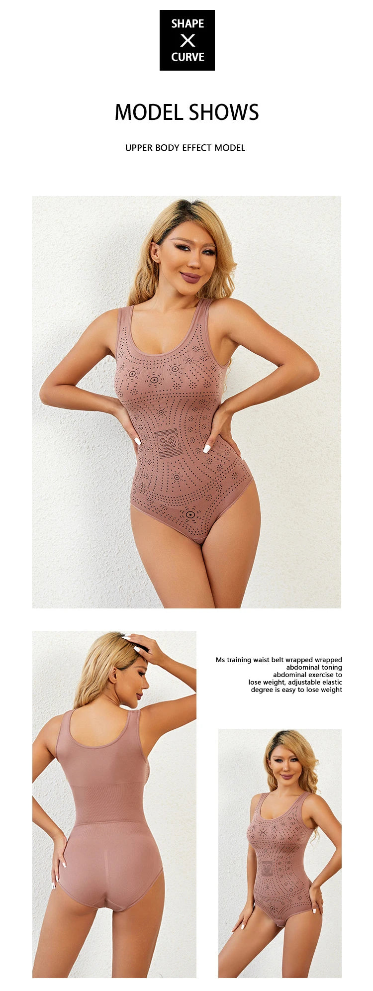 Slimming  Full Body Shaper Corset Underwear Women Tank Top Seamless Bodysuit Printed Plus Size Tummy Control Shapewear Flat Bell