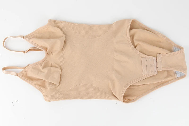 Low Back Bodysuits Shapewear for Women Open Crotch Body Shaper Seamless Tummy Control Push Up Corset Tank Top Backless Underwear