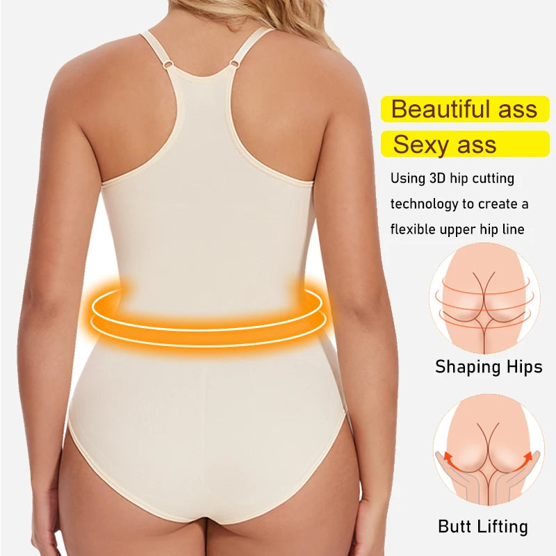 Bodysuit Shapewear Women Full Body Shaper Tummy Control Butt Lifter Corset Tank Tops Abdomen Slimming Waist Trainer Underwear