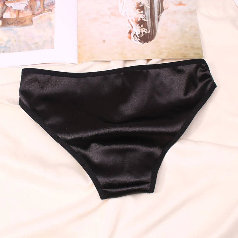 Women Ladies Sexy Underwear Breathable Briefs Sexy Low Waist Lace Panties Seamless Quick-drying Underpant