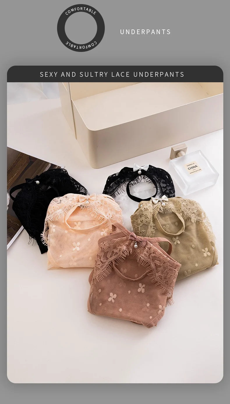 sexy underwear for woman Lace mesh panties brazilian panties Seamless panties for women Lingerie Female Underwear String Briefs