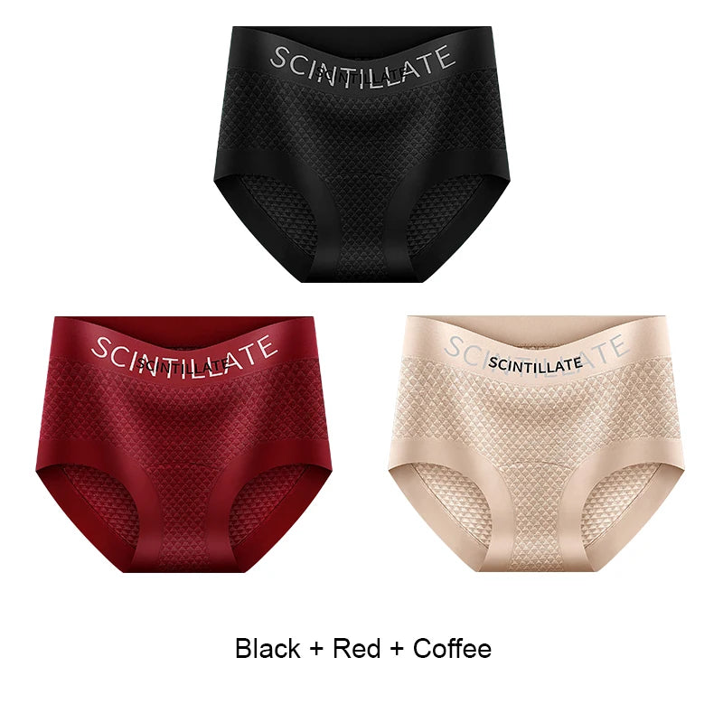 Sports Underwear for Women Fashion Women's Panties Set Pack Underwear Woman Ice Silk Lingerie Sexy Briefs Plus Size Underpants