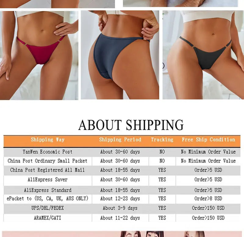 7PCS/Set Sexy Underwear Cotton Panties Women Lingerie Female Underpants Hoop Design Waistband Briefs Intimate Bikini Panty Woman