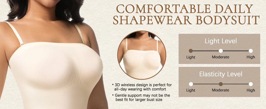 Women Strapless Shapewear Bodysuits Tummy Control Butt Lifter Body Shaper Waist Trainer Sculpting Underwear Shape wear