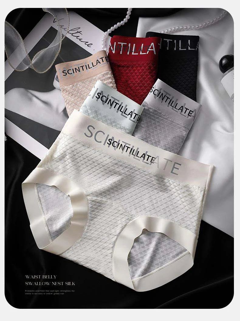 Sports Underwear for Women Fashion Women's Panties Set Pack Underwear Woman Ice Silk Lingerie Sexy Briefs Plus Size Underpants