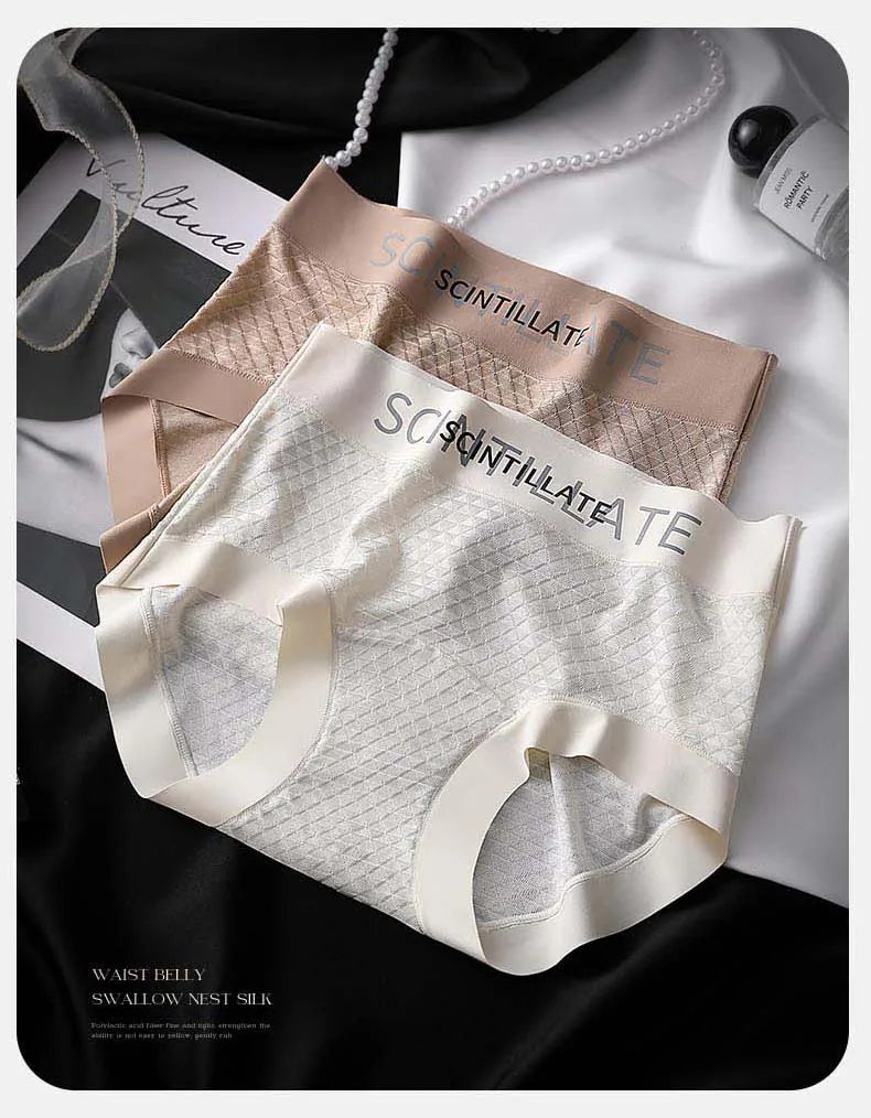 Sports Underwear for Women Fashion Women's Panties Set Pack Underwear Woman Ice Silk Lingerie Sexy Briefs Plus Size Underpants