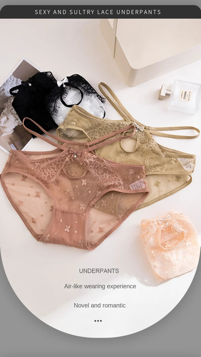 sexy underwear for woman Lace mesh panties brazilian panties Seamless panties for women Lingerie Female Underwear String Briefs