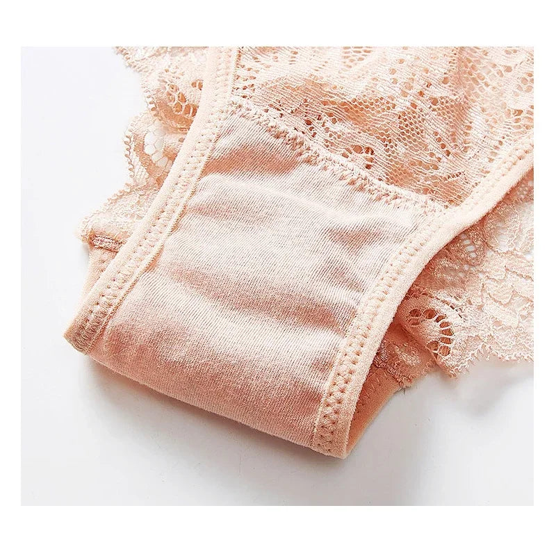 Panties Underwear Woman Sexy Lace Briefs Breathable Female Panty knickers Set Transparent Underpants 6 Pcs/lot