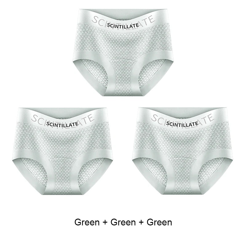 Sports Underwear for Women Fashion Women's Panties Set Pack Underwear Woman Ice Silk Lingerie Sexy Briefs Plus Size Underpants