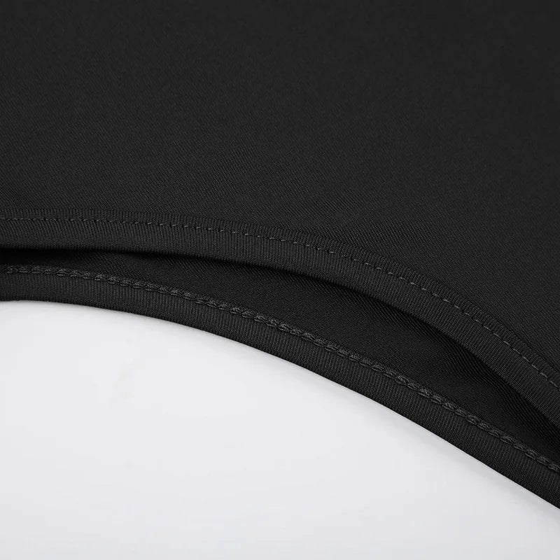 Sweetown Women's Sleeveless Skinny Shirring Bodysuit Black Spaghetti Strap Solid Simple Basic Sexy Camisole for Vacation