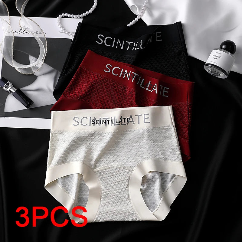 Sports Underwear for Women Fashion Women's Panties Set Pack Underwear Woman Ice Silk Lingerie Sexy Briefs Plus Size Underpants