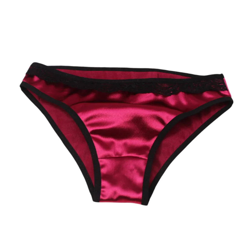 Women Ladies Sexy Underwear Breathable Briefs Sexy Low Waist Lace Panties Seamless Quick-drying Underpant