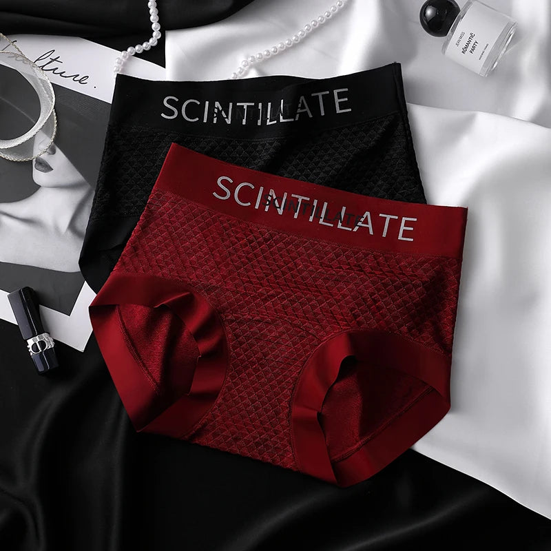 Sports Underwear for Women Fashion Women's Panties Set Pack Underwear Woman Ice Silk Lingerie Sexy Briefs Plus Size Underpants