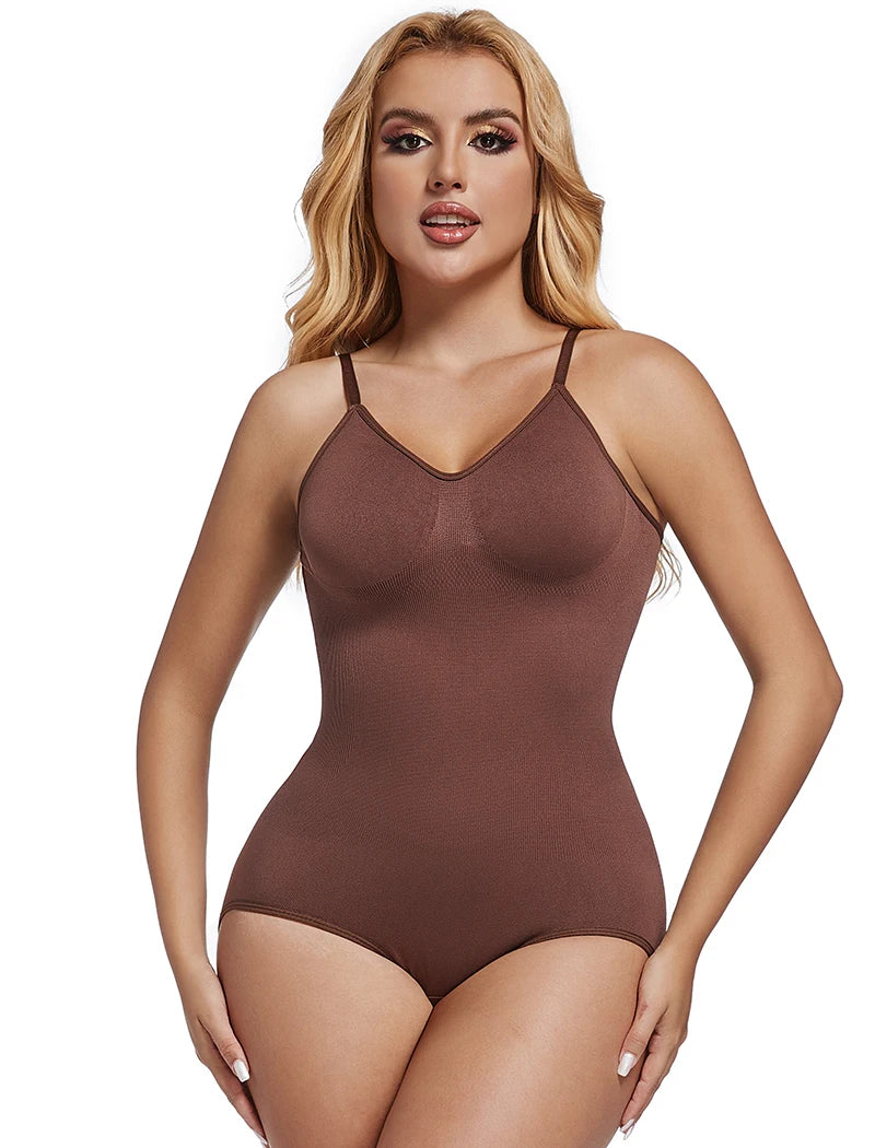 Low Back Bodysuits Shapewear for Women Open Crotch Body Shaper Seamless Tummy Control Push Up Corset Tank Top Backless Underwear