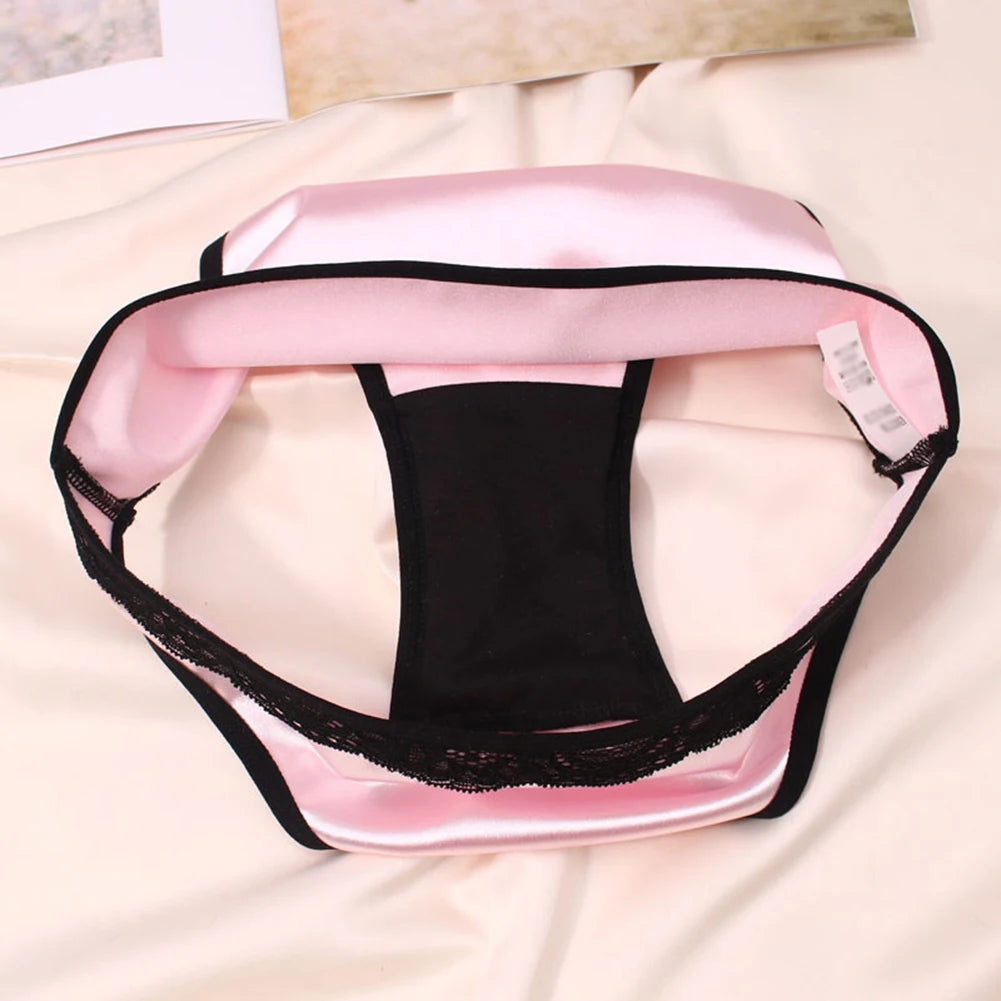 Women Ladies Sexy Underwear Breathable Briefs Sexy Low Waist Lace Panties Seamless Quick-drying Underpant