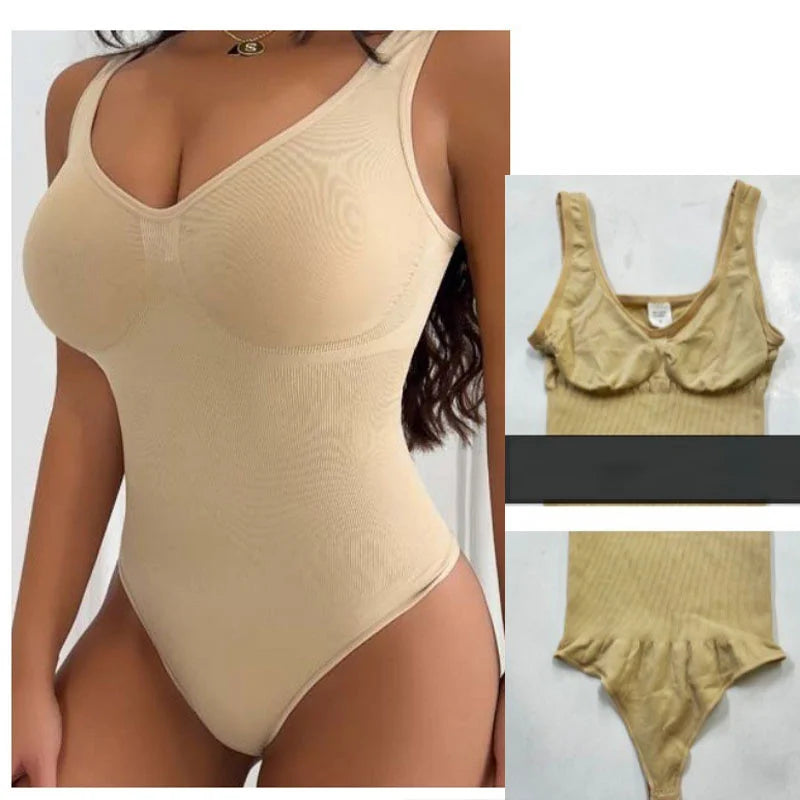 Dimmkof Wide Straps Tank Top Shaper Bodysuit Shapewear Tummy Control Tanks Bodysuit Body Shaper Top Going Out Shaper Bodysuits