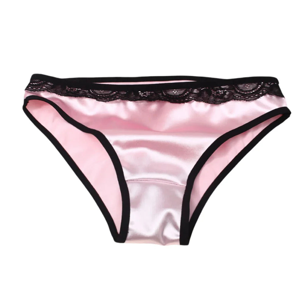 Women Ladies Sexy Underwear Breathable Briefs Sexy Low Waist Lace Panties Seamless Quick-drying Underpant