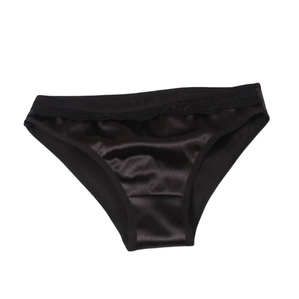 Women Ladies Sexy Underwear Breathable Briefs Sexy Low Waist Lace Panties Seamless Quick-drying Underpant