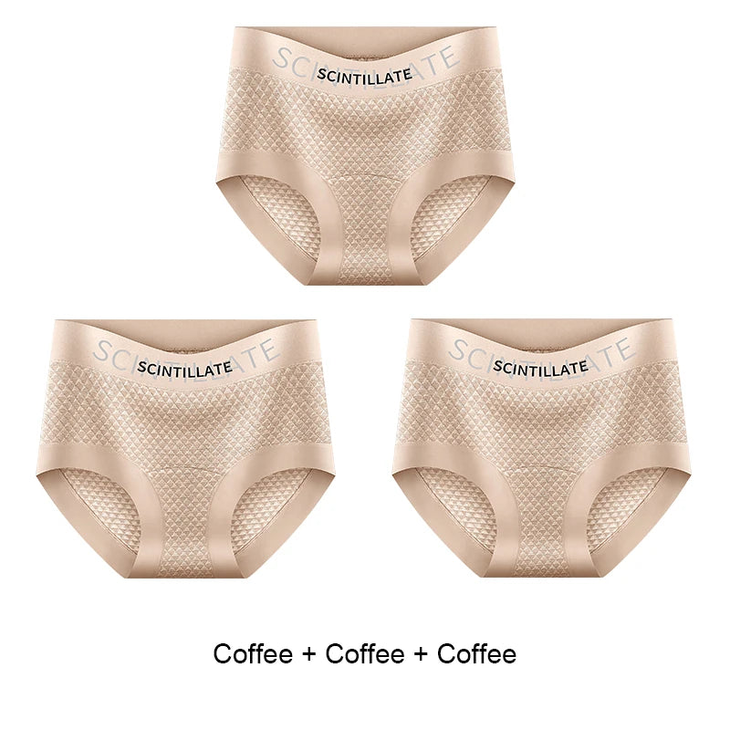 Sports Underwear for Women Fashion Women's Panties Set Pack Underwear Woman Ice Silk Lingerie Sexy Briefs Plus Size Underpants