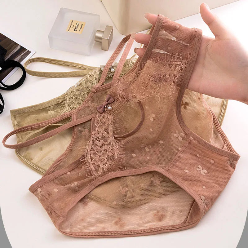 sexy underwear for woman Lace mesh panties brazilian panties Seamless panties for women Lingerie Female Underwear String Briefs