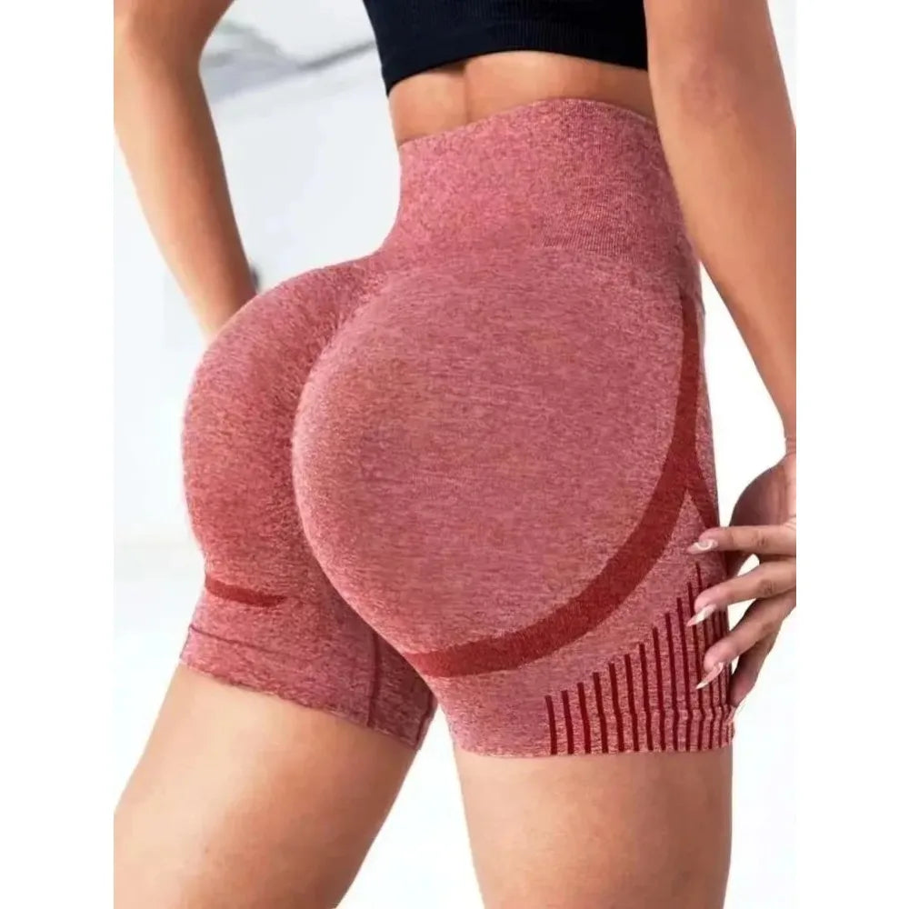 Women Yoga Shorts High Waist Workout Shorts Fitness Yoga Lift Butt Fitness Ladies Yoga Gym Running Short Pants Sportswear
