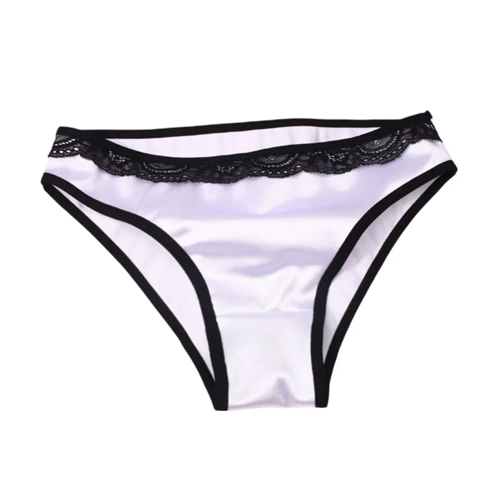 Women Ladies Sexy Underwear Breathable Briefs Sexy Low Waist Lace Panties Seamless Quick-drying Underpant