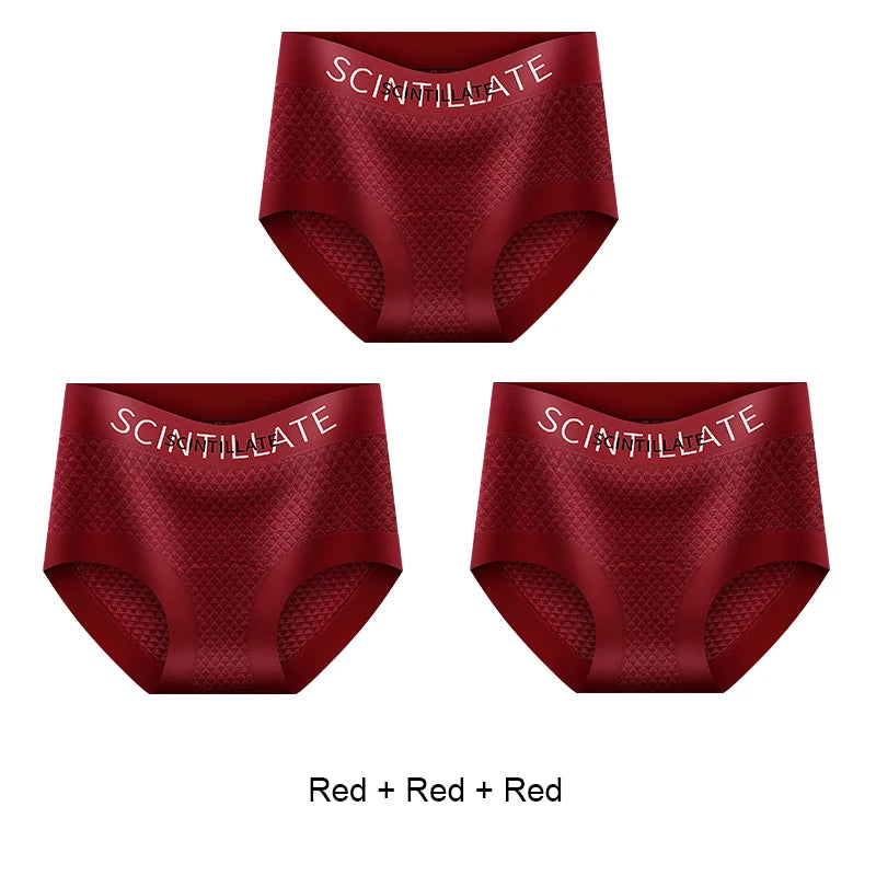 Sports Underwear for Women Fashion Women's Panties Set Pack Underwear Woman Ice Silk Lingerie Sexy Briefs Plus Size Underpants