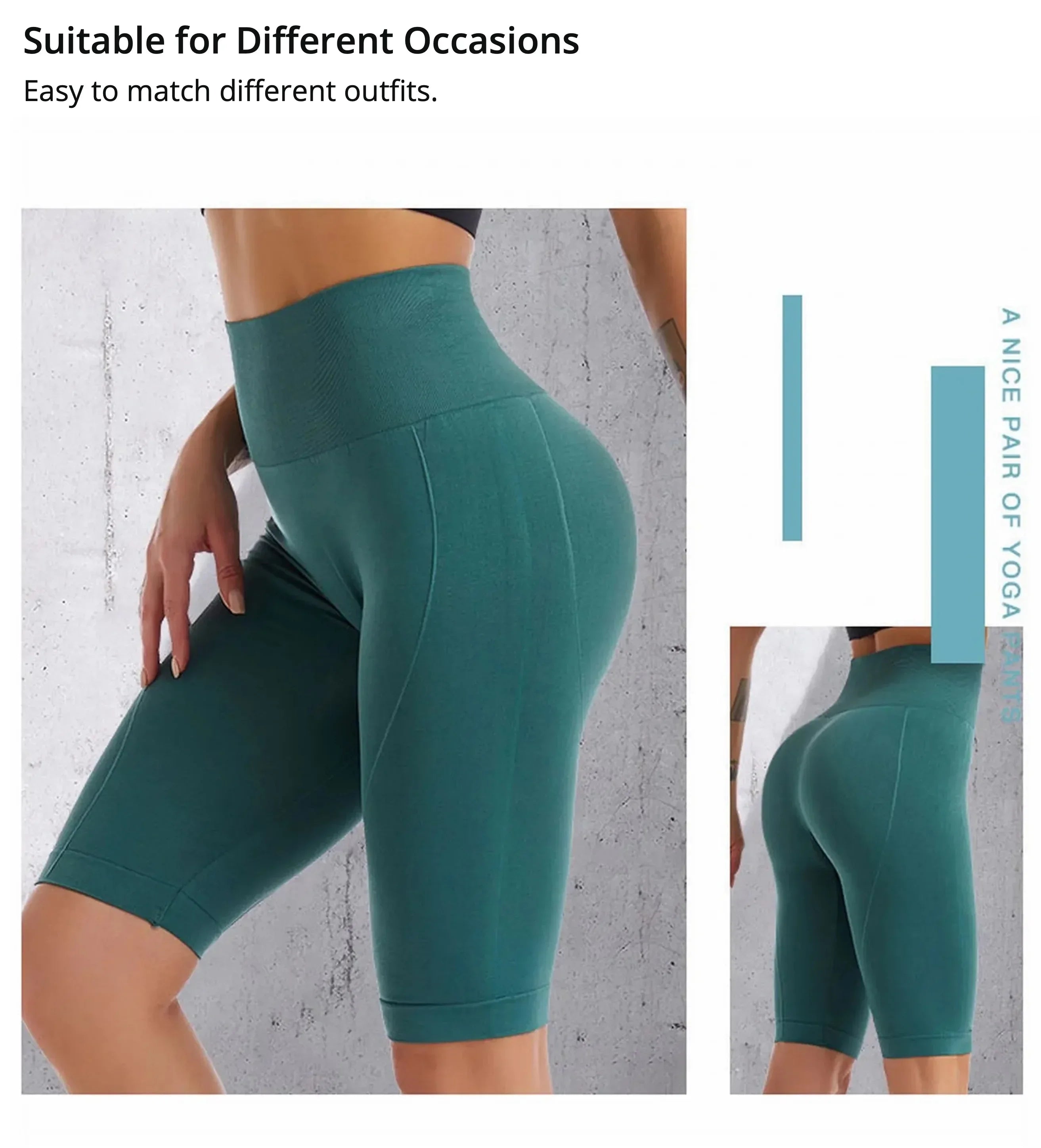High Waist Sports Biker Shorts Women Naked Feeling Workout Push Up Leggings Tummy Control Yoga Running Fitness Gym Slim Pants