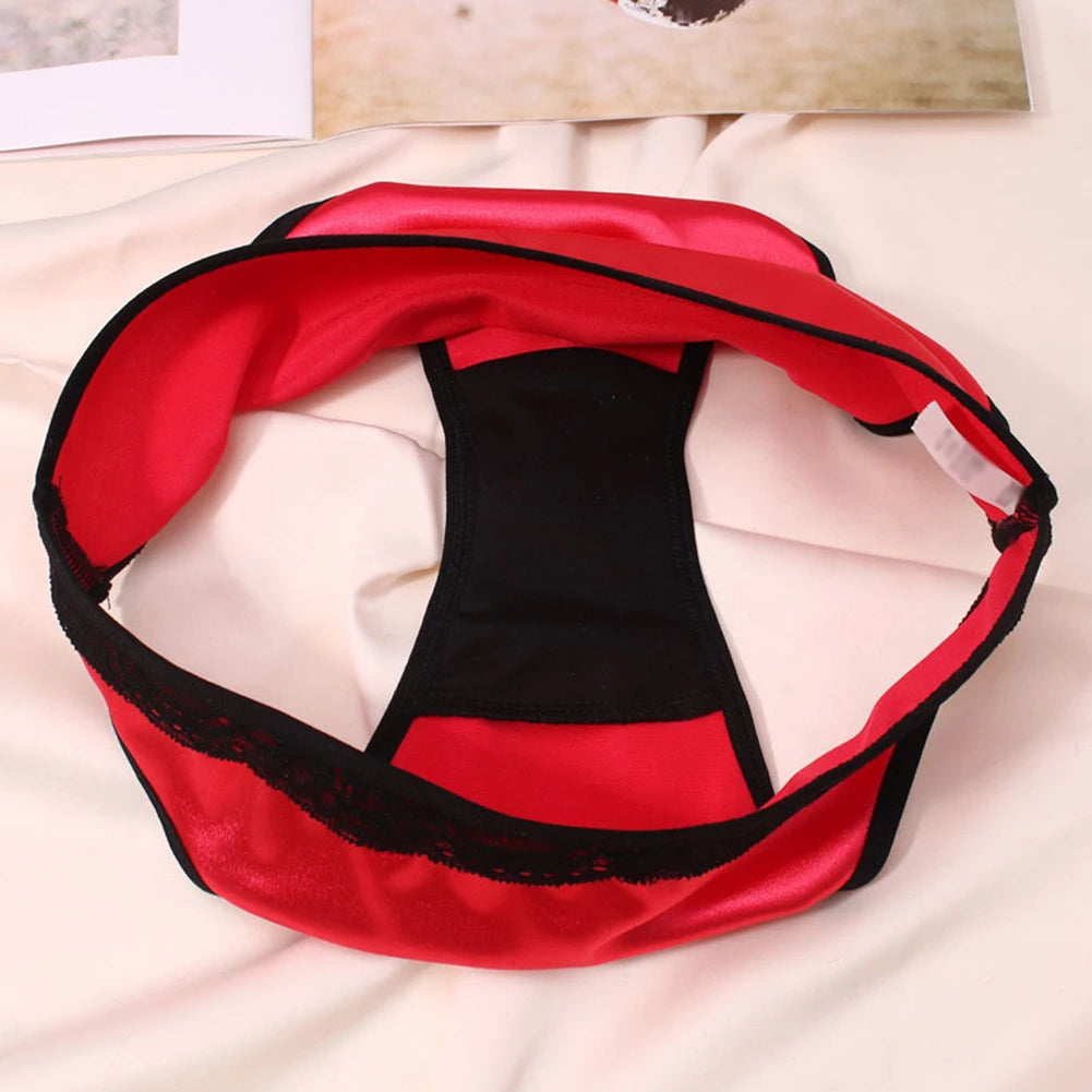 Women Ladies Sexy Underwear Breathable Briefs Sexy Low Waist Lace Panties Seamless Quick-drying Underpant