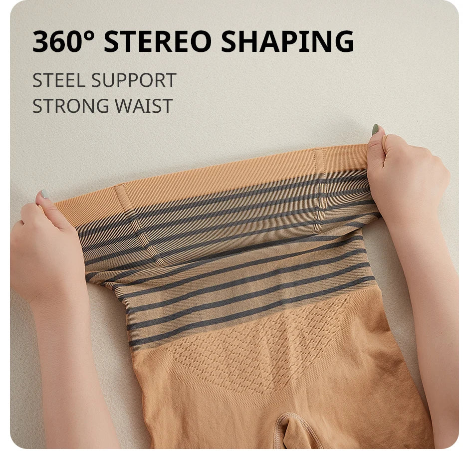 Flarixa High Waist Flat Belly Panties Women Tummy Control Shaping Boxer Safety Shorts Slimming Underwear Waist Trainer Shapewear